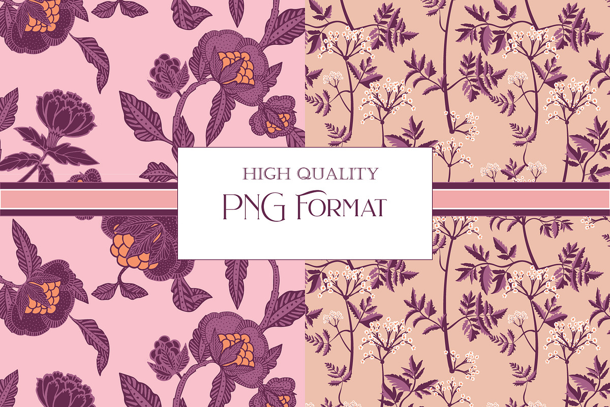 Bohemian Bloom Patterns PinkPurple, a Pattern Graphic by RachelStudio (Photo 4 of 10)