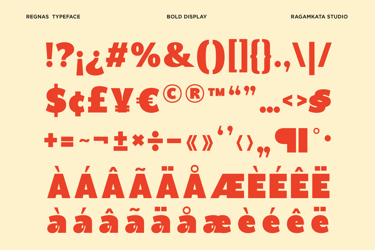 Regnas – Bold Retro Inktrap Font, a Sans Serif Font by RagamKata (Photo 9 of 10)