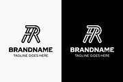 Letters HR Monogram Logo, a Branding & Logo Template by Pray Art Design Studio (Thumbnail 1 of 2)