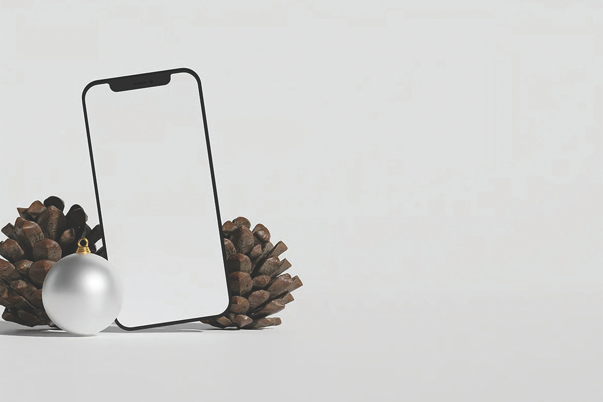 Christmas Festive Elements Mockup, an Advertising Mockup by skybluecreative (Photo 2 of 3)