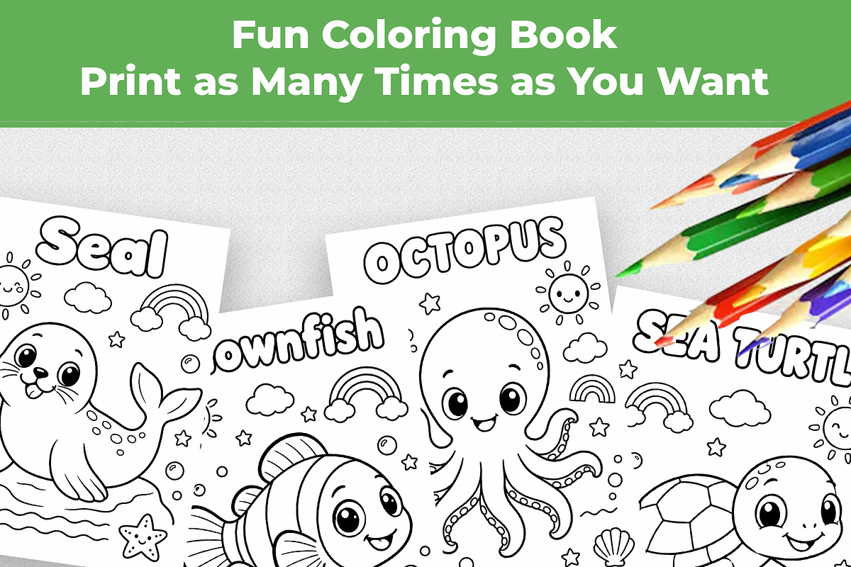 Animal Coloring Book for Kids, an Education Illustration by Mohammad Sarfaraz (Photo 9 of 13)