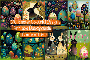 Whimsical Colourful Easter Papers