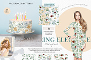Watercolor winter Christmas floral, an Illustration by AnnaTkachi (Thumbnail 7 of 8)