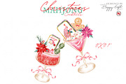 Christmas Mahjong Cocktails, a Decorative Illustration by TheHappyGiftArt (Thumbnail 7 of 10)
