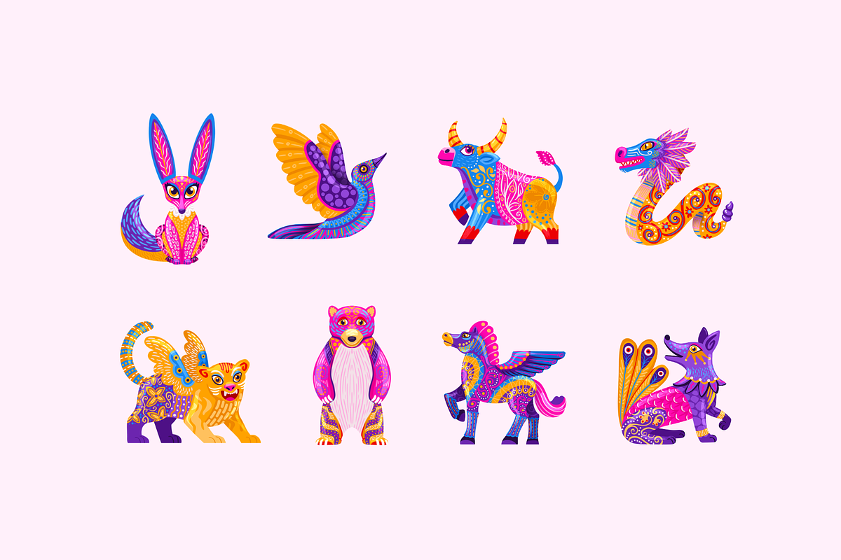 Mexican Spirit Animals, an Animal Illustration by Deemak Daksina (Photo 1 of 3)