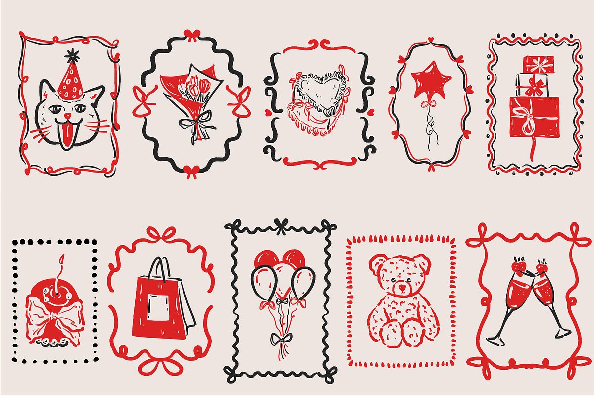 Birthday Party Clip Art SVG, PNG, a Decorative Illustration by Anada Arty (Photo 13 of 25)