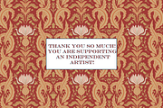 Autumn Boho Patterns Thistle Flowers, a Pattern Graphic by RachelStudio (Thumbnail 10 of 10)