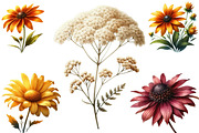 Autumn Wildflowers Clipart, an Illustration by DreamArtGraphic (Thumbnail 4 of 4)