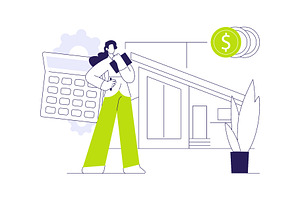 Property evaluator abstract concept, a Finance Illustration by Visual Generation