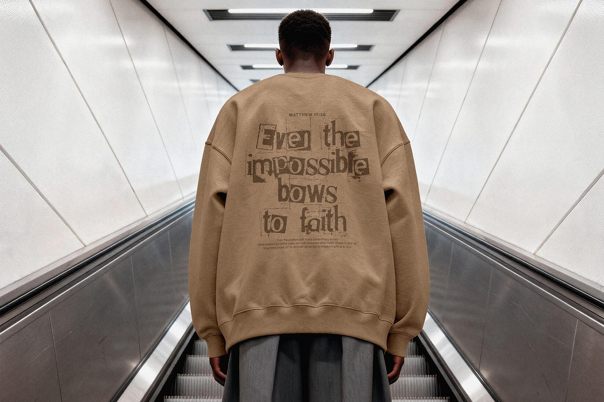 Urban Sweatshirt Mockup Back View, an Advertising Mockup by Design Squad (Photo 2 of 4)
