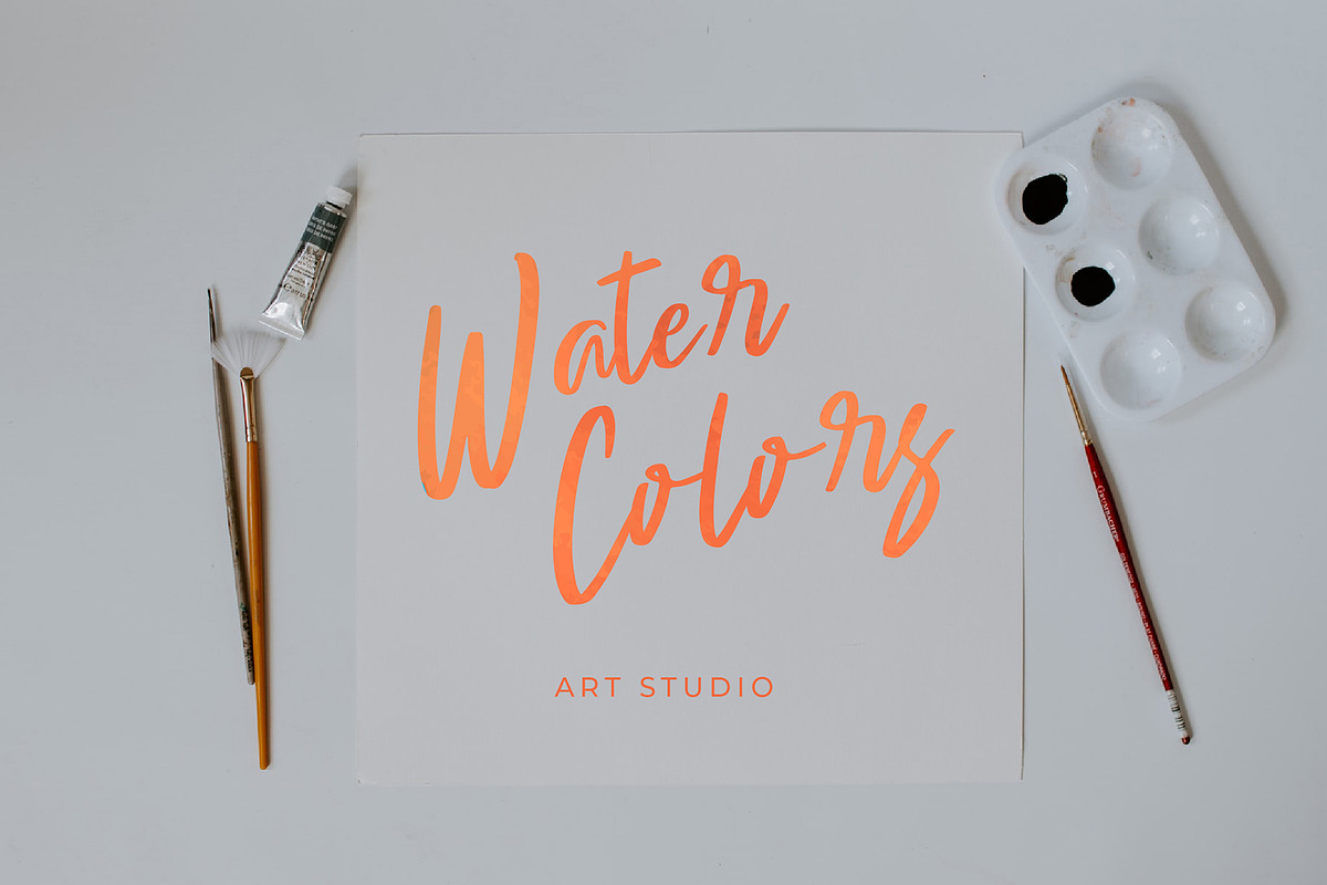 Winsho Brush Typeface preview 3