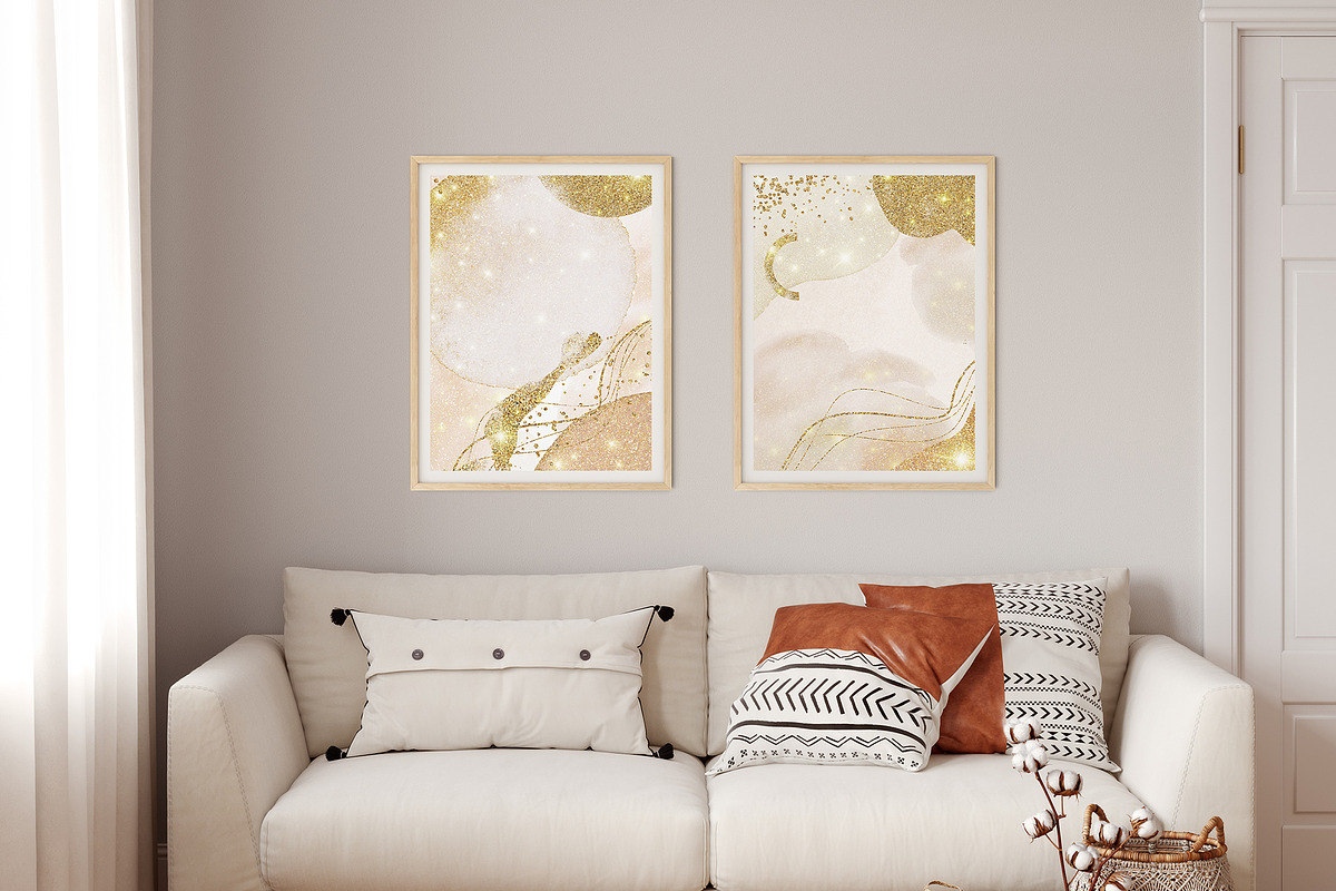 Christmas Abstract Gold Shapes, a Texture Graphic by Veris Studio (Photo 8 of 10)
