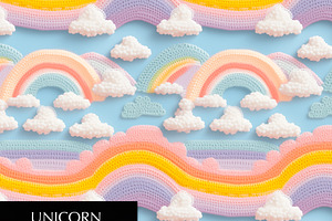 3d Unicorn Pattern