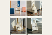 Aesthetic Canvas Tote Bag Mockups, a Merchandise Mockup by Bonumo (Thumbnail 4 of 6)