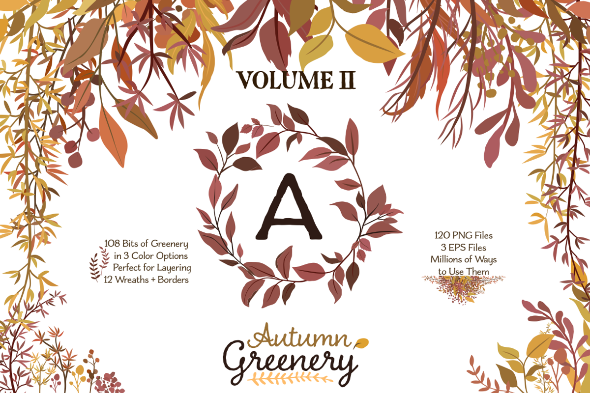 Fall Foliage - Autumn Greenery, an Illustration by Kelly Jane Creative (Photo 1 of 5)