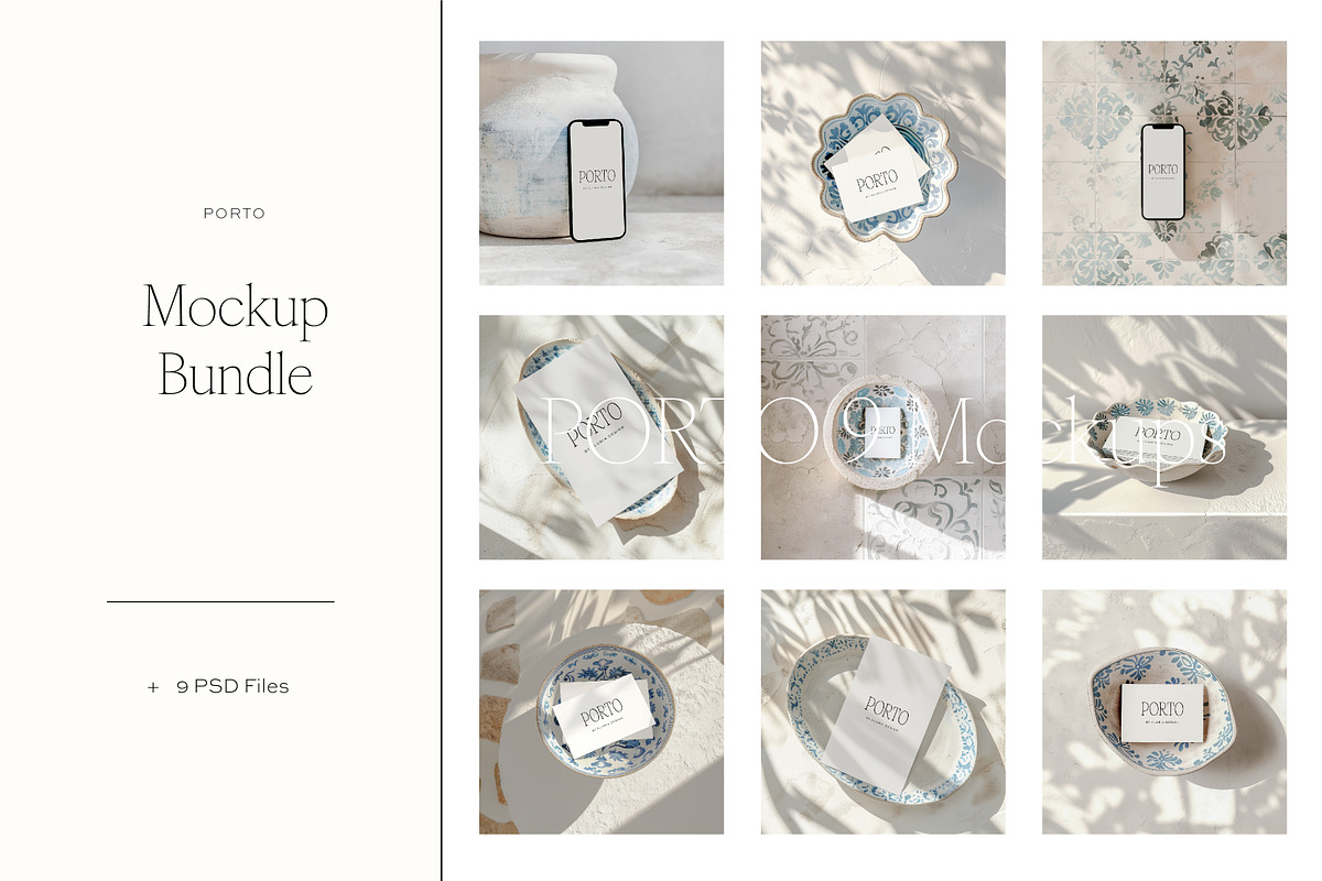 Porto Mockup Collection, a Packaging Mockup by Alubia design (Photo 1 of 2)