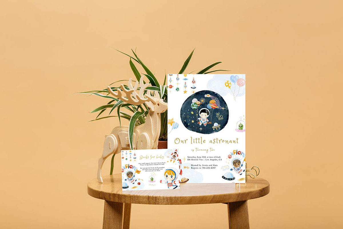 Baby astronaut watercolour clipart, an Illustration by heyiamalice (Photo 7 of 12)