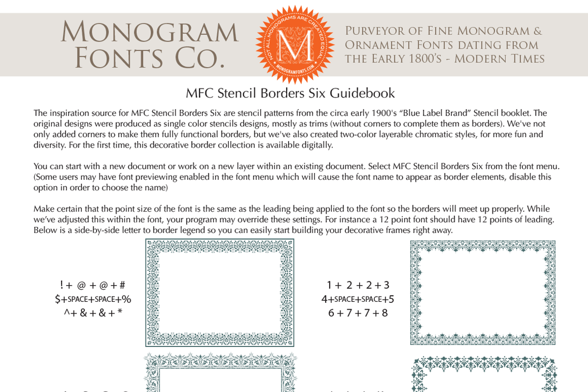MFC Stencil Borders Six preview 6