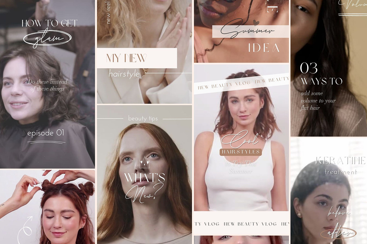 HairStylist Instagram Video Reels, a Social Media Template by design4social (Photo 1 of 7)