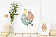 Watercolor Modern Summer Collection., a Decorative Illustration by Kira Konoshenko (Thumbnail 4 of 17)