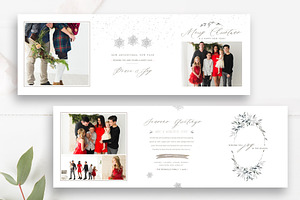 Accordion Christmas Card Template