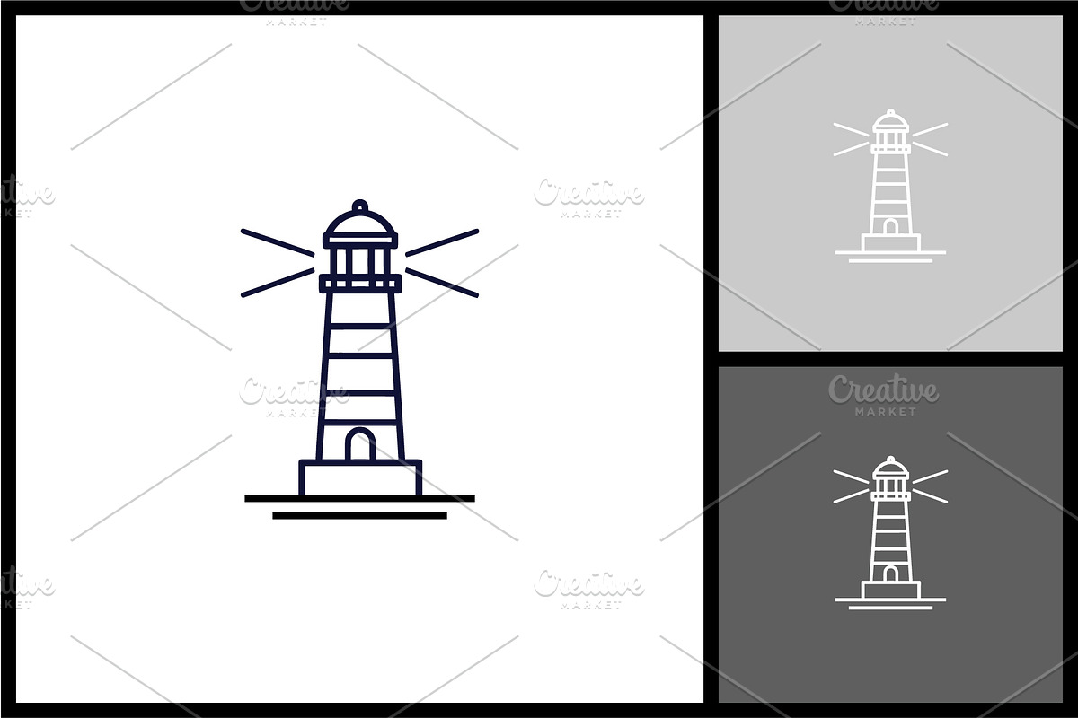 Lighthouse Icon for Maritime, Safety, a Branding & Logo Template by quadrazo