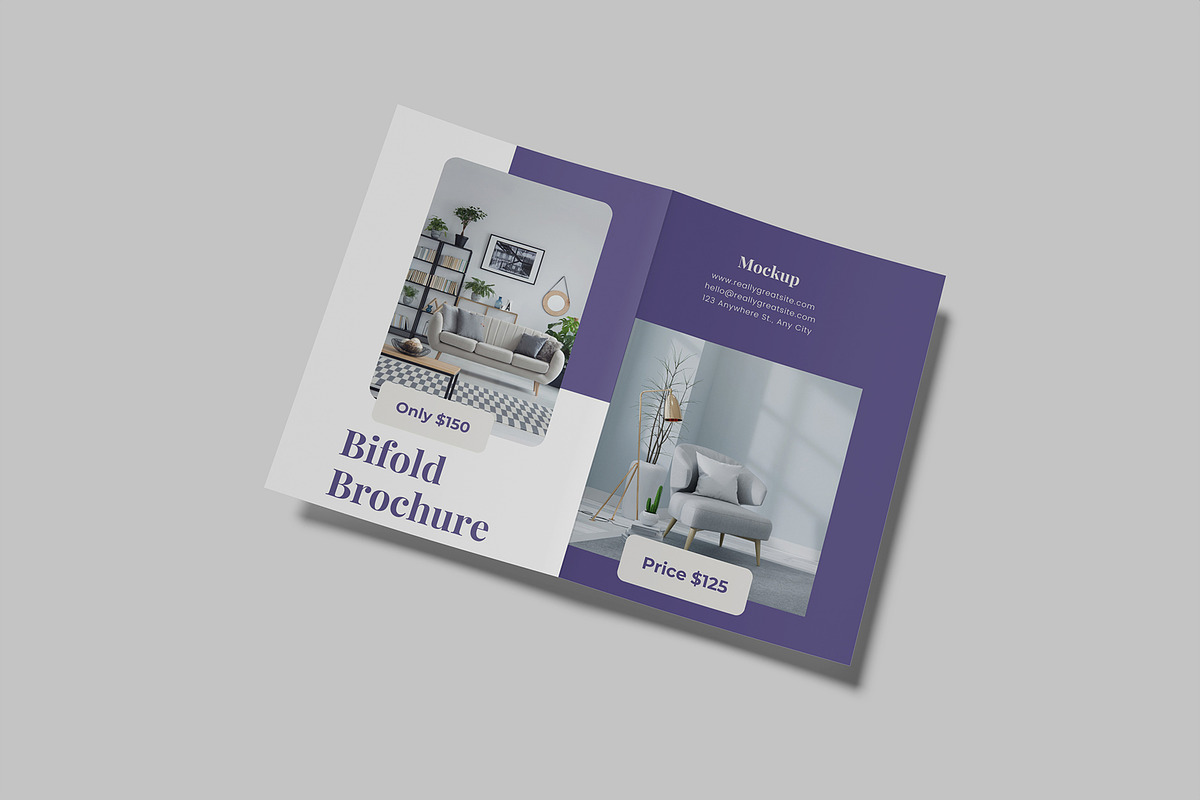 A5 Bifold Brochure Mockup, a Brochure Template by Graphiculon (Photo 7 of 11)