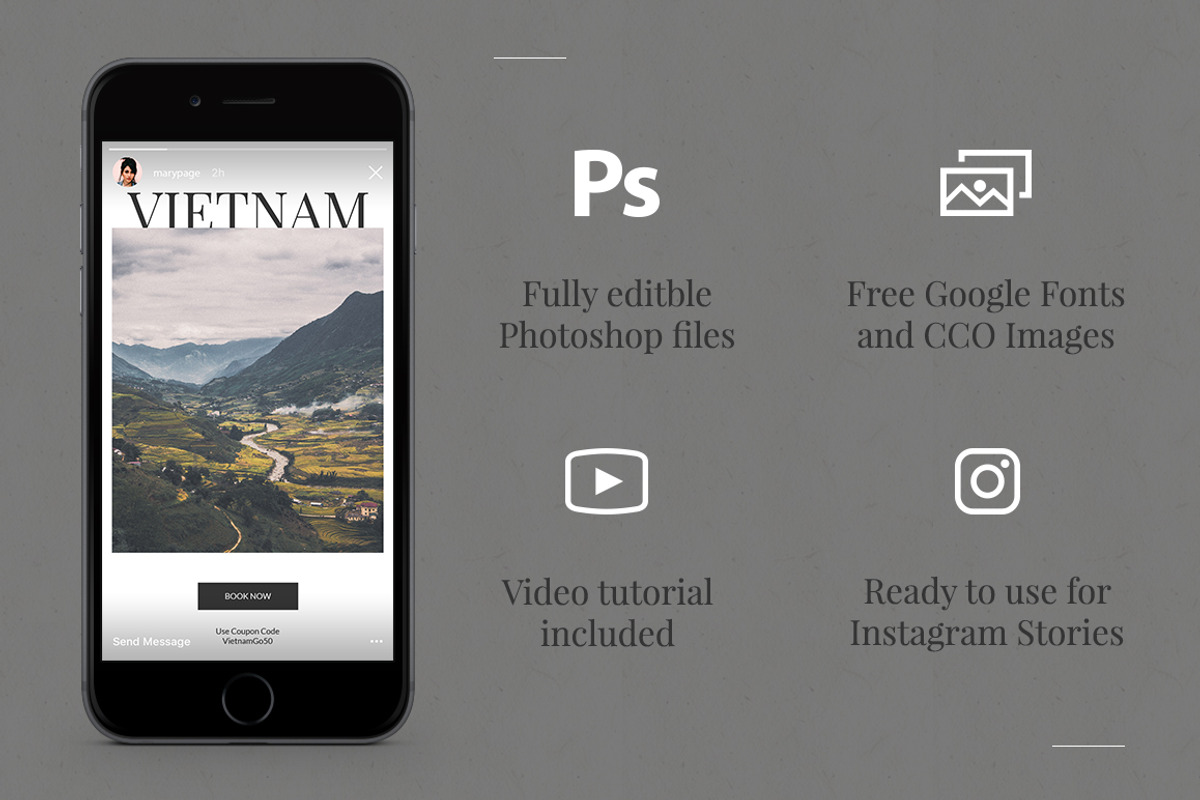 Travel Instagram Stories, a Social Media Template by Web Donut (Photo 2 of 5)
