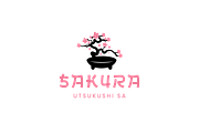 Sakura icon template illustration, a Branding & Logo Template by Dyn Studio (Thumbnail 2 of 2)