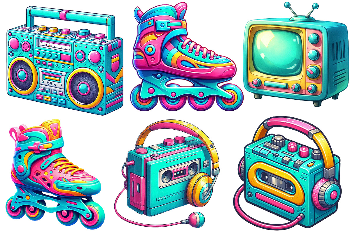 Nostalgic 90s Retro Sublimation, an Illustration by Designworld (Photo 5 of 7)