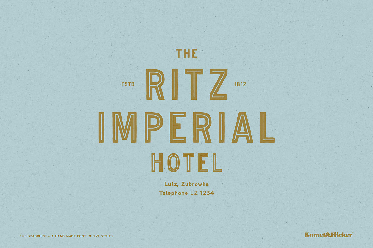 The Bradbury - A Hand Drawn Font, a Sans Serif Font by Komet & Flicker (Photo 8 of 12)