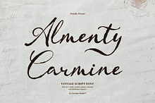 Almenty Carmine | Vintage Script