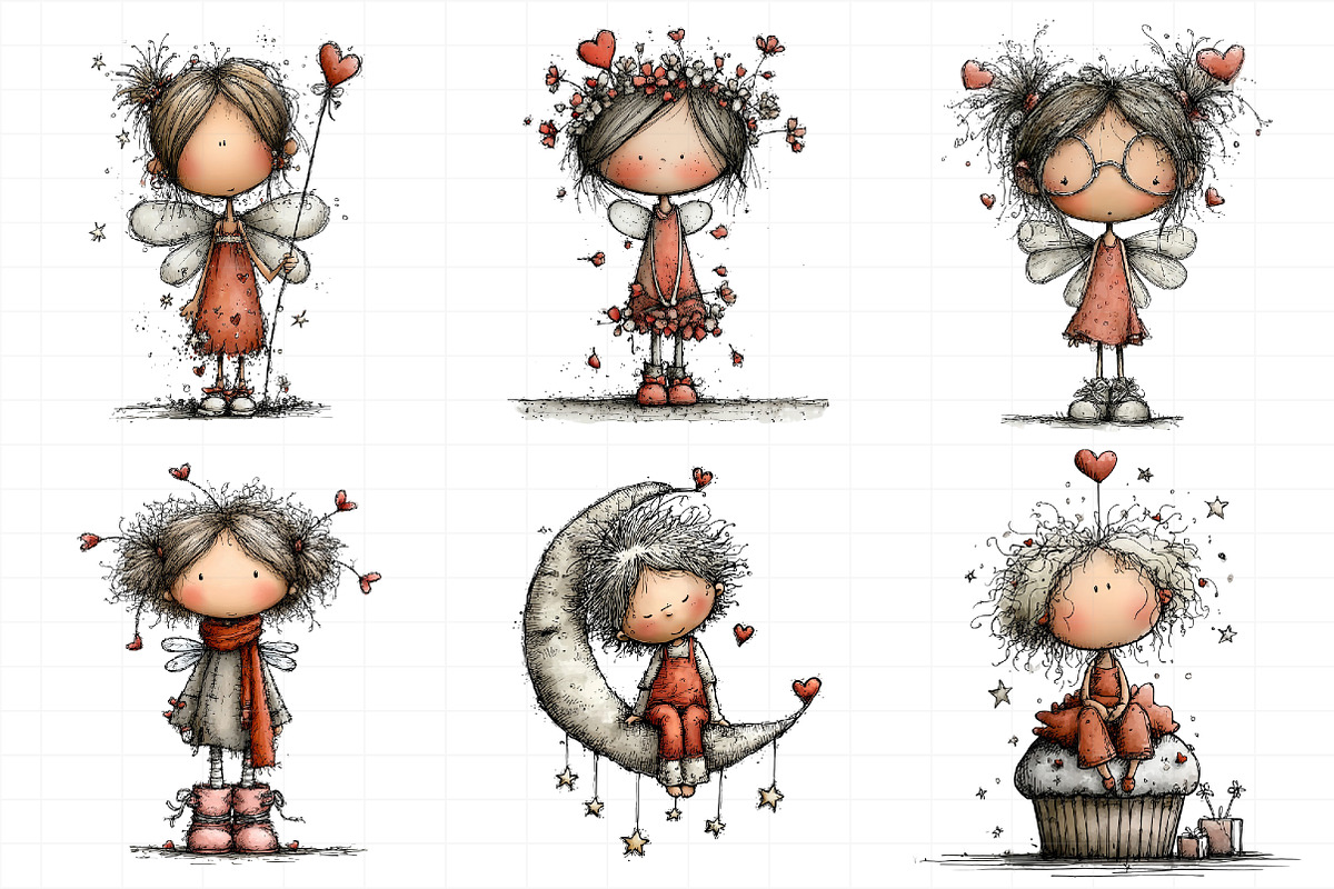 Valentine Fairy Clipart, an Illustration by Daily.Designs (Photo 5 of 5)