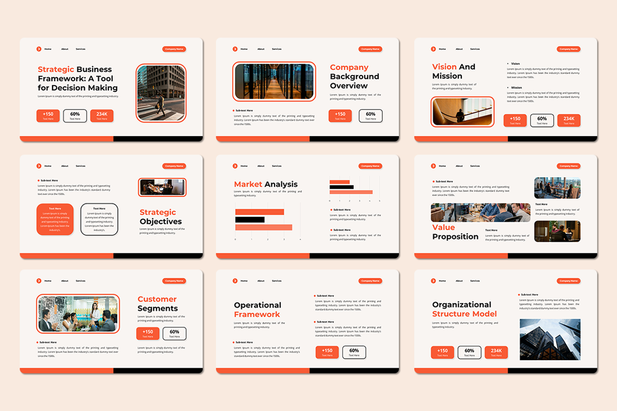 Strategic Business Framework Keynote, a Presentation Template by Iqsiart Studio (Photo 2 of 3)