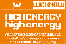 High Energy font