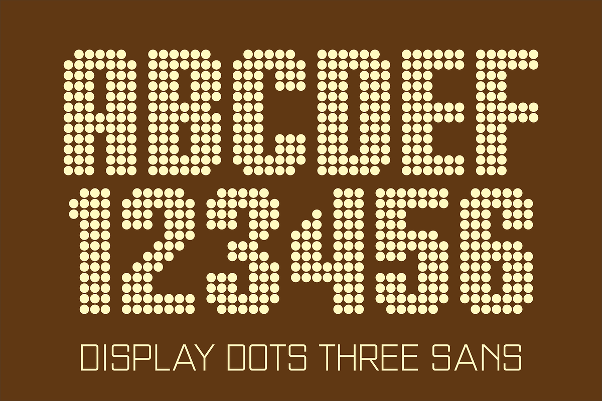 Display Dots & Squares Fonts, a Font by GG Design (Photo 5 of 13)