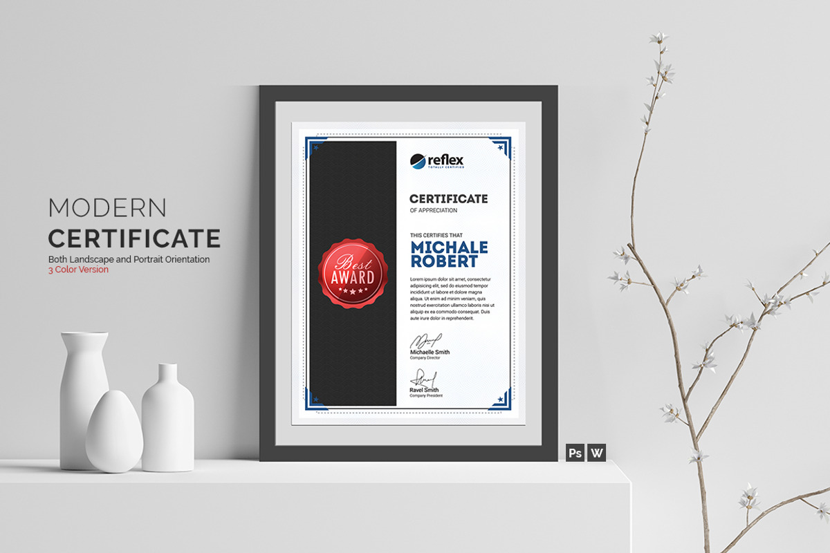 Certificate, a Stationery Template by deviserpark (Photo 1 of 6)