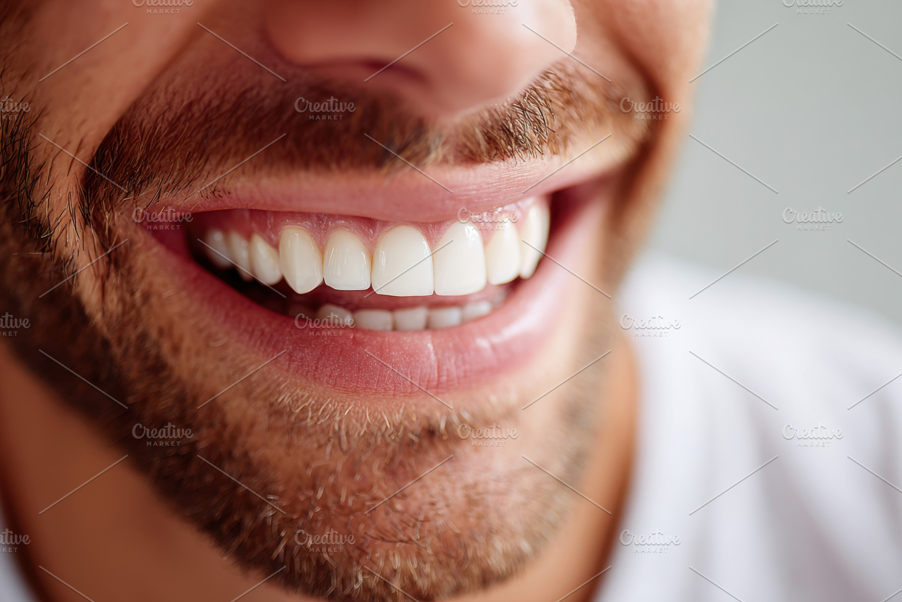 White teeth after whitening comparison, a Health & Medical Photo by AlyaAnd