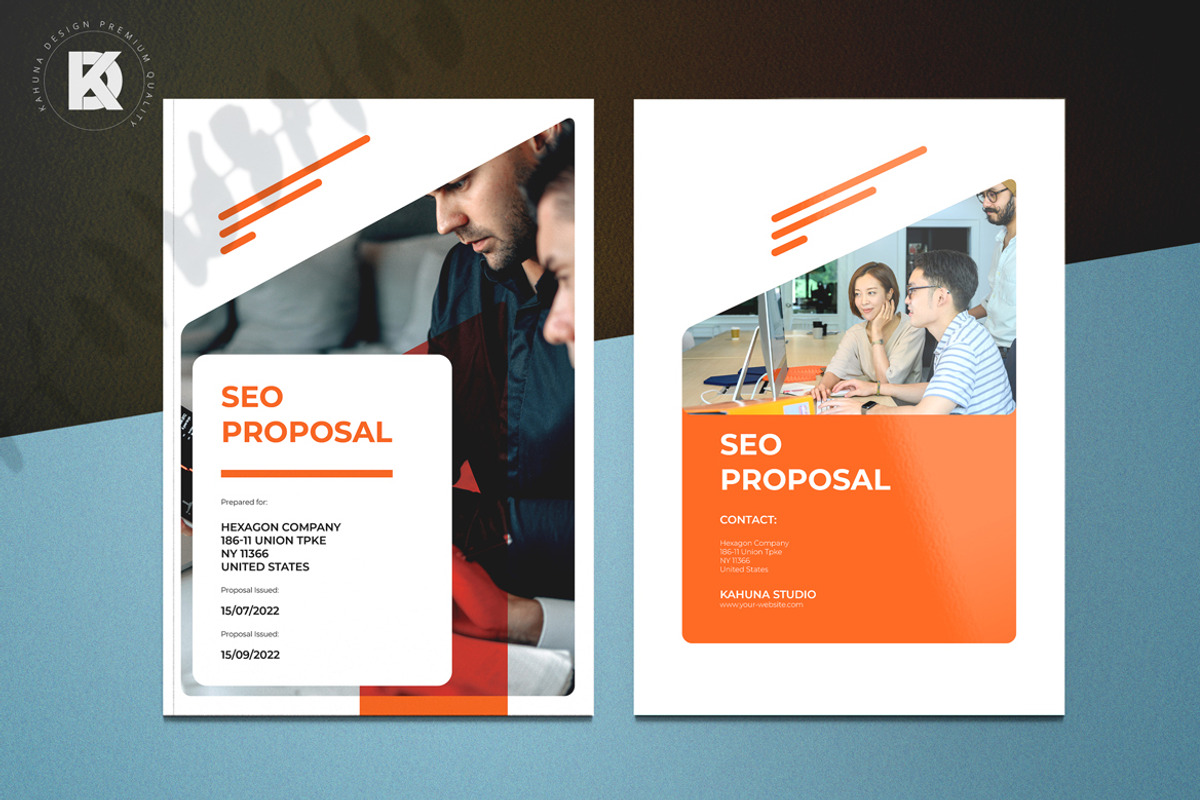 SEO Project Proposal, a Brochure Template by Kahuna Design