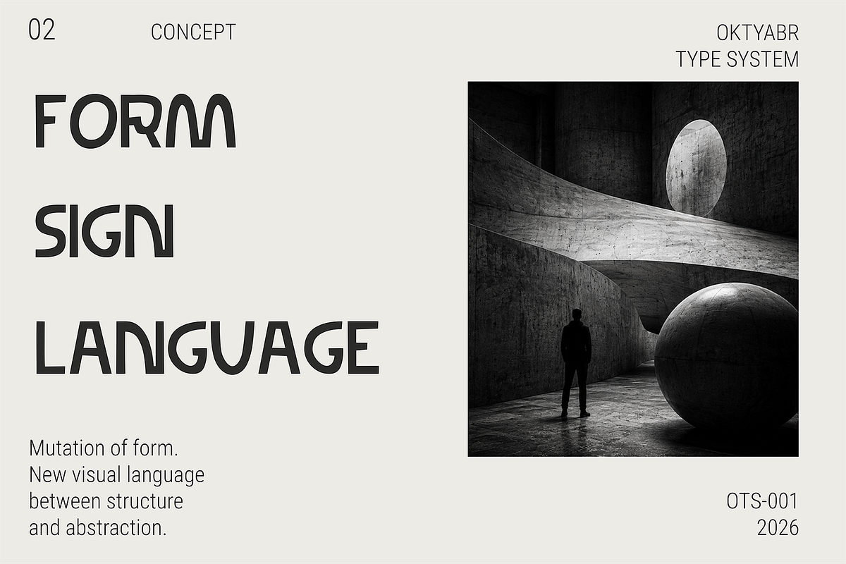 Mutograph Futuristic Display Font, a Sans Serif Font by Oktyabr (Photo 2 of 13)