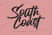 South Coast - Handwritting Display, a Handwritten Font by Gassstype (Thumbnail 1 of 8)