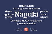 Nayuki Font, a Serif Font by Asenbayu (Thumbnail 14 of 14)