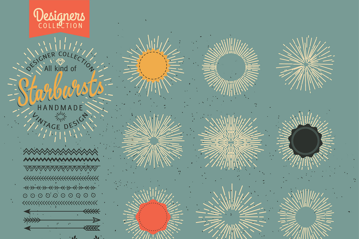 Retro Starbursts, Frames, Ribbons, a Graphic by VectorBakery (Photo 3 of 3)