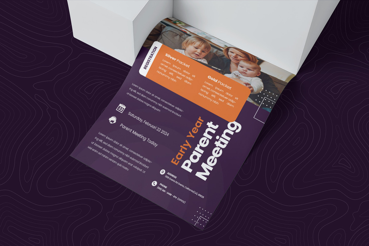 Parent Meeting Flyer, a Flyer Template by Esensifiksi.studio (Photo 2 of 2)