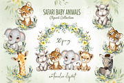 Safari Animals Clipart Collection, an Animal Illustration by SavinV (Thumbnail 1 of 5)