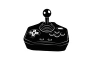 50 Retro Gaming Joystick Vector Bund, an Illustration by Creativeshirt (Thumbnail 18 of 51)