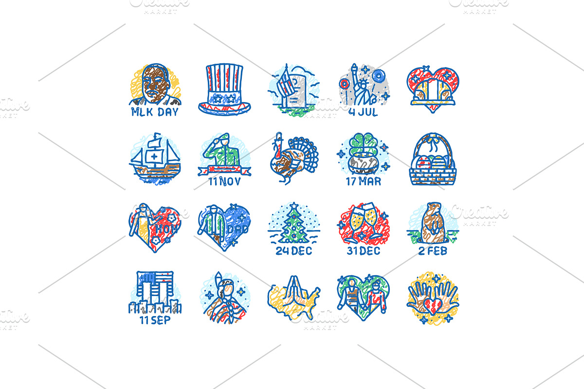 usa holiday american national day, an Object Illustration by pikepicture