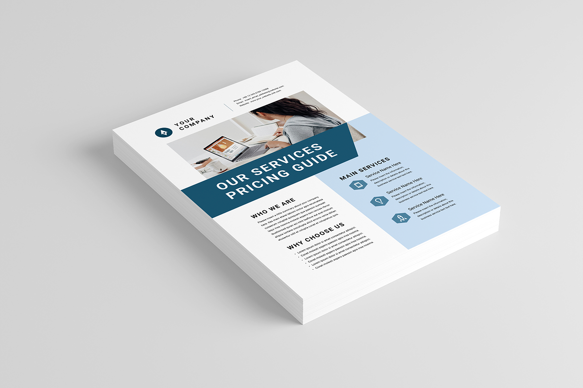 Services Pricing Sheet, a Flyer Template by Leaflove (Photo 2 of 5)