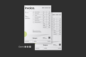 Invoice Template - Bangue, a Stationery Template by fakhroo