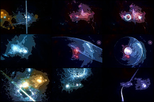 40 Abstract Comics Galaxy Background